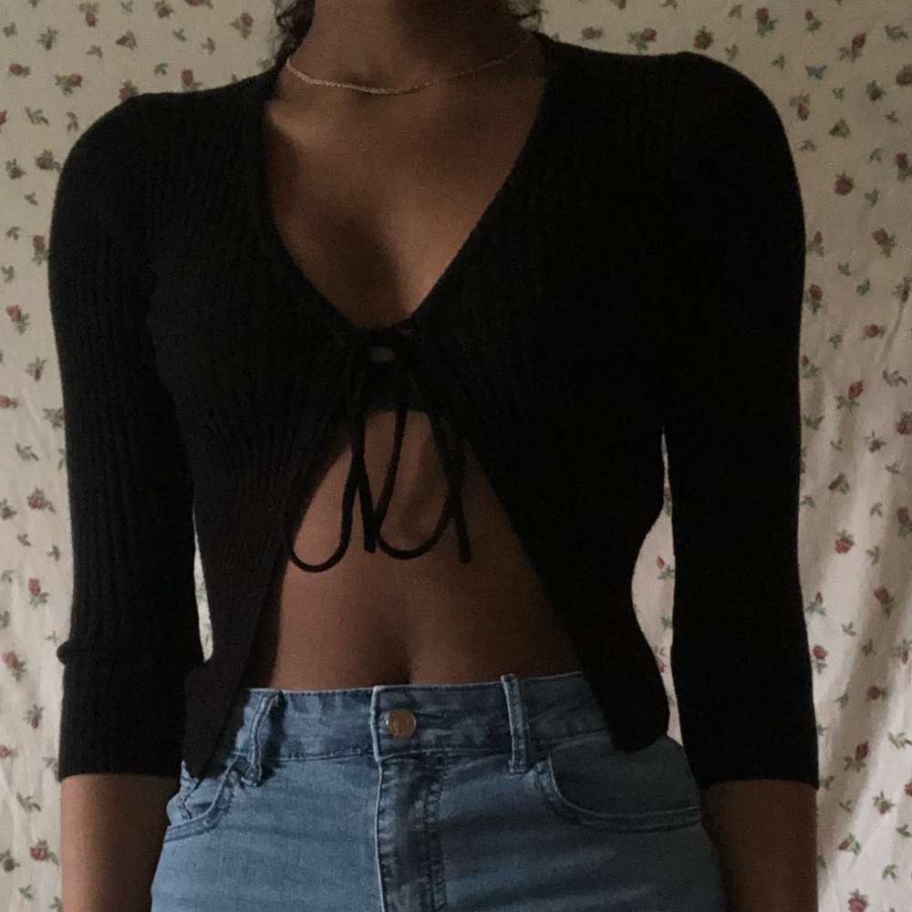 TIE FRONT CARDIGAN